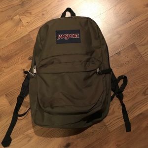 olive jansport backpack